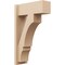 Ekena Millwork 7 1/2-in W x 18-in D x 30-in H Balboa Block Rough Cedar Woodgrain TimberThane Outlooker, Primed Tan OUTUR075X18X30BOA44RCPR - alternate 1